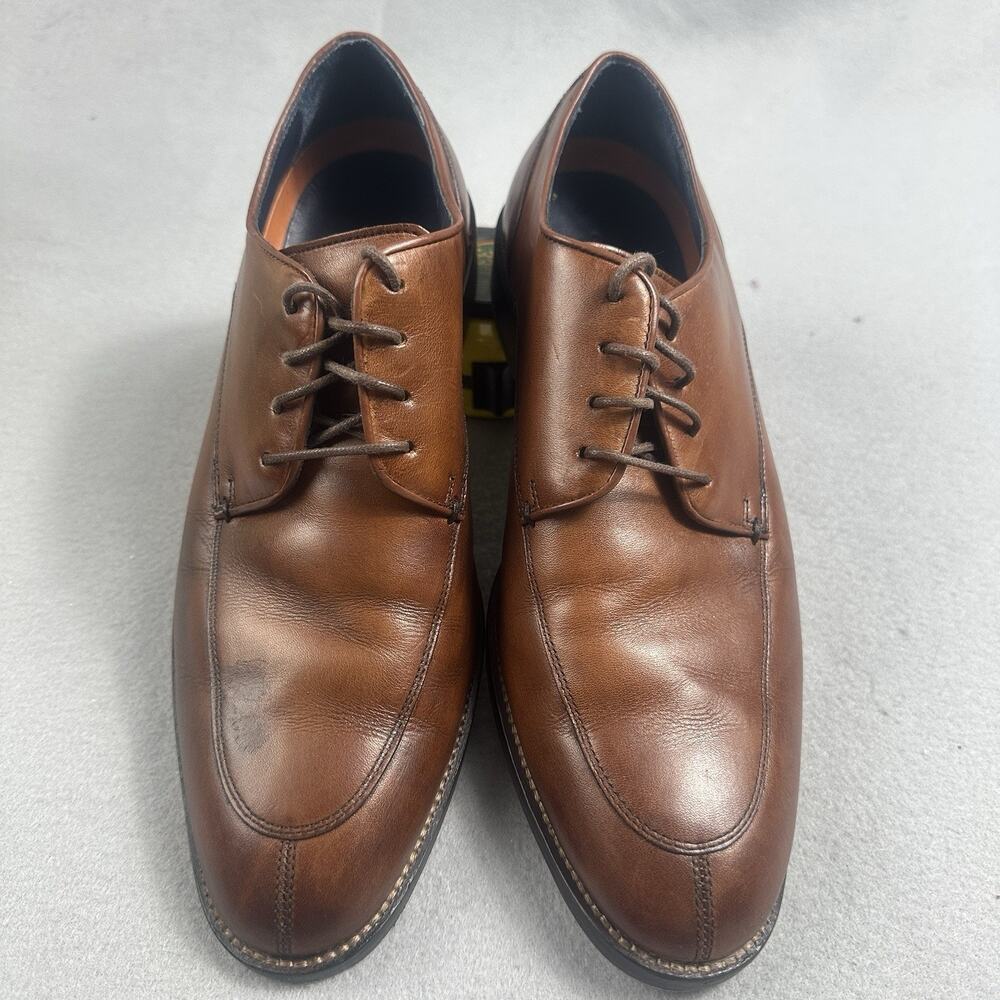Cole Haan Apron Toe Oxford Brown Leather Dress Shoes Mens 8.5M C11628